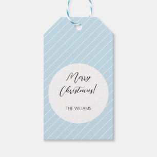 Weihnachten Baby Blau Einfach Modern Geometrisch Geschenkanhänger
