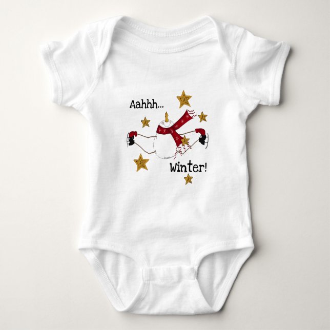 Weihnachten Baby Strampler (Vorderseite)