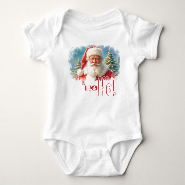 Weihnachten Baby Strampler (Vorderseite)