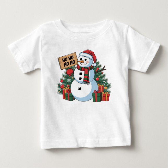 Weihnachten Baby T-shirt (Vorderseite)
