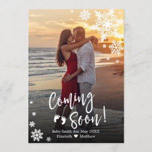 Weihnachten bald Foto Schwangerschaft Ankündigung