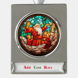 Weihnachten Banner-Ornament Silber