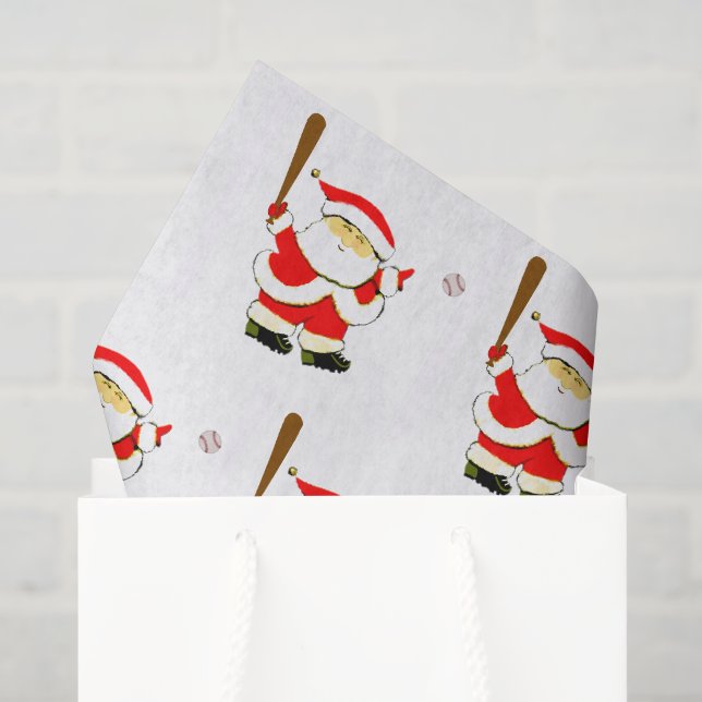 Weihnachten Baseball Seidenpapier (Geschenktüte)