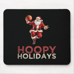 Weihnachten Basketball Santa 1 Mousepad