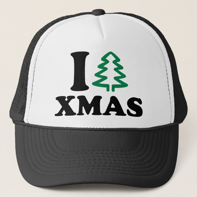 Weihnachten Baum der Liebe I Truckerkappe (Vorderseite)
