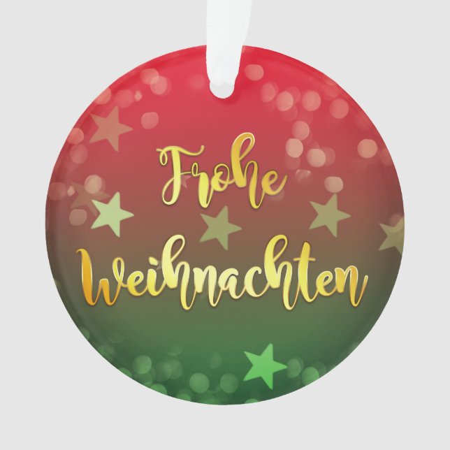 Weihnachten Baumanhänger Frohe Weihnachten Ornament (Vorderseite)