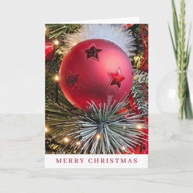 Weihnachten baut nahe Weihnachtskarte auf (Vorderseite)