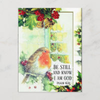 Weihnachten "Be Still and Know" Bibel Verse