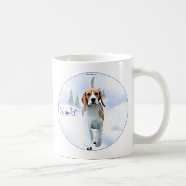 Weihnachten Beagle Tasse (Rechts)