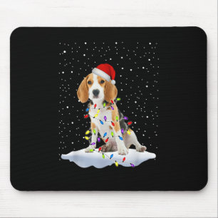 Weihnachten Beagle Weihnachten Schneefake Mama X-m Mousepad