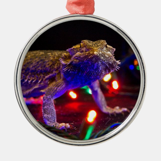 Weihnachten Beardie Ornament Aus Metall (Vorne)