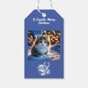 Weihnachten Beautiful Kitten Geschenkanhänger