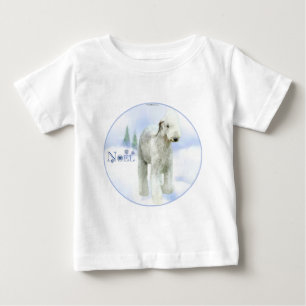 Weihnachten Bedlington Terrier Baby T-shirt