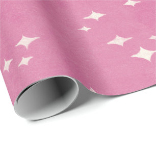 Weihnachten beginnt in Hottpink Geschenkpapier