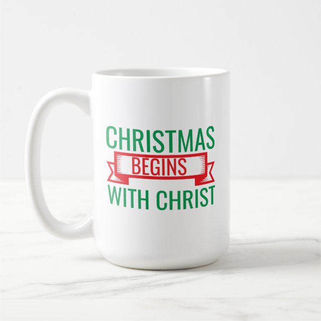 weihnachten beginnt mit christus-15523 kaffeetasse (Links)