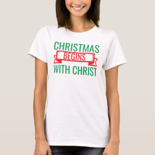Weihnachten beginnt mit Christus-15523 T-Shirt Hoo