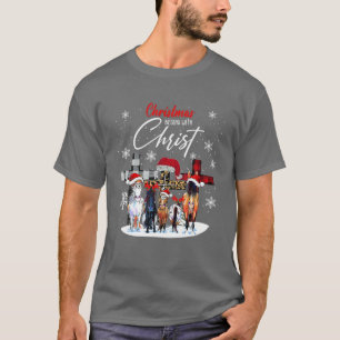 Weihnachten beginnt mit Christus Bullmastiff Xma T-Shirt
