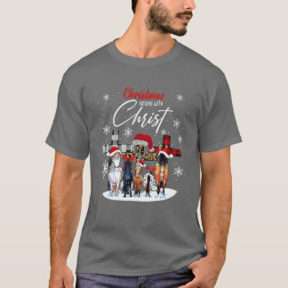 Weihnachten beginnt mit Christus Bullmastiff Xma T-Shirt