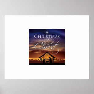 Weihnachten beginnt mit Christus Poster