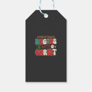 Weihnachten Beginnt Mit Christus Retro Weihnachtsm Geschenkanhänger