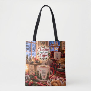 Weihnachten beginnt mit Coffee Tote