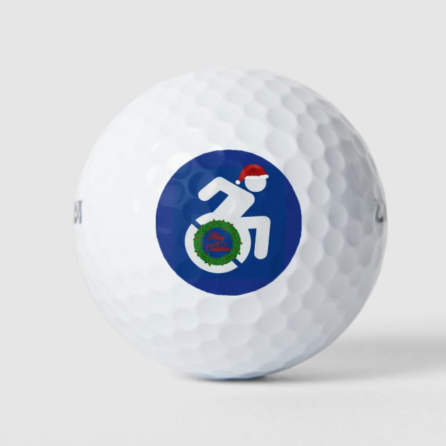 Weihnachten behindert golfball (Vorderseite)