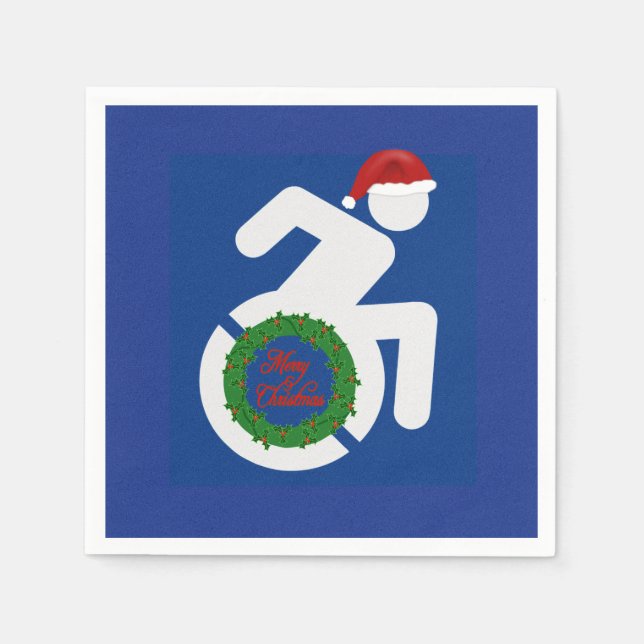 Weihnachten behindert serviette (Vorderseite)