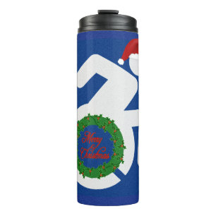 Weihnachten behindert thermosbecher