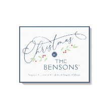 "Weihnachten bei" Familienname Holiday SVG