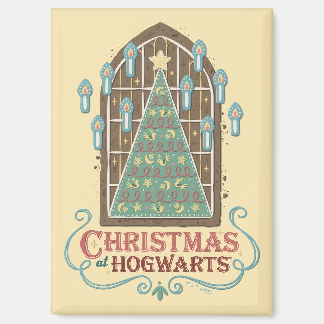 Weihnachten bei HOGWARTS™ Cookie Graphic Magnet (Vorderseite)