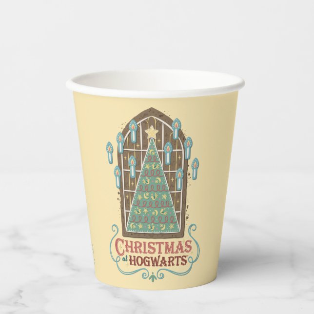 Weihnachten bei HOGWARTS™ Cookie Graphic Pappbecher (Vorderseite)