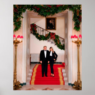Weihnachten bei Präsident Donald Trump & Melania Poster