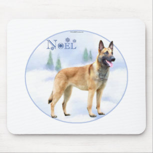 Weihnachten Belgisch Malinois Mousepad