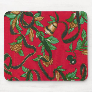 Weihnachten Bell und Kiefern-Kegel Mousepad