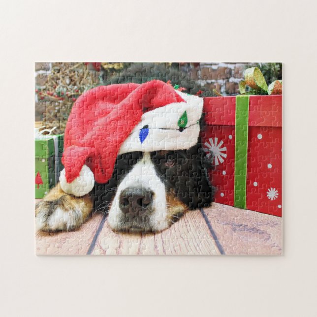 Weihnachten - Berner Hund - Mya Puzzle (Horizontal)