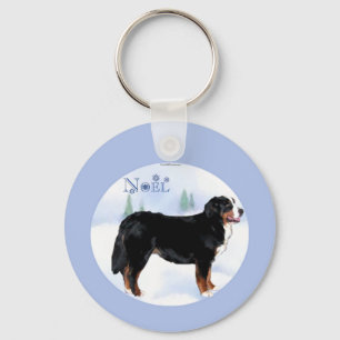 Weihnachten Bernese Mountain Dog - Maßgeschneidert Schlüsselanhänger