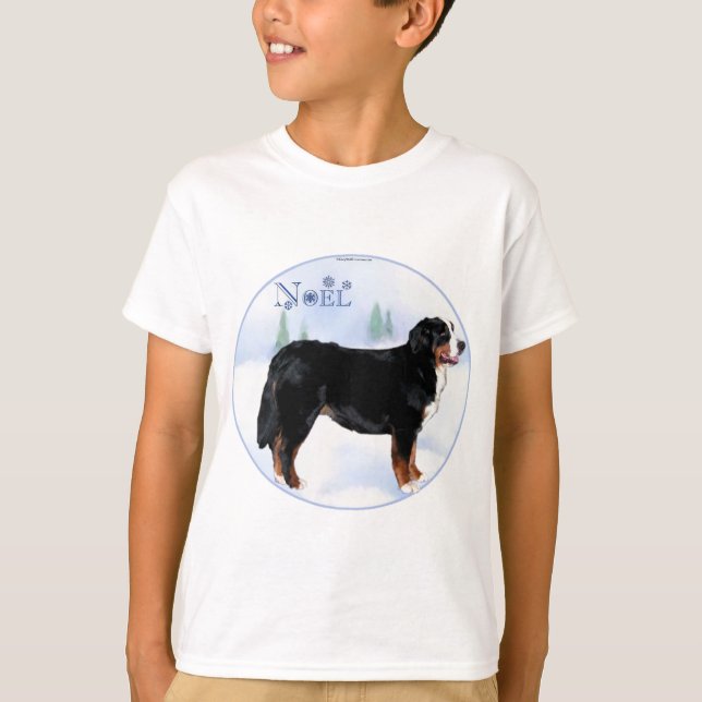Weihnachten Bernese Mountain Dog T-Shirt (Vorderseite)