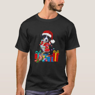 Weihnachten Bernese Mountain Dog Xmas Lichter Sant T-Shirt