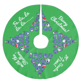 Weihnachten Berry Weihnachten Polyester Weihnachtsbaumdecke