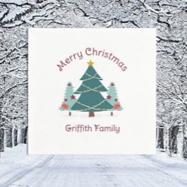 Weihnachten! Besondere Familienferien Napkins Serviette