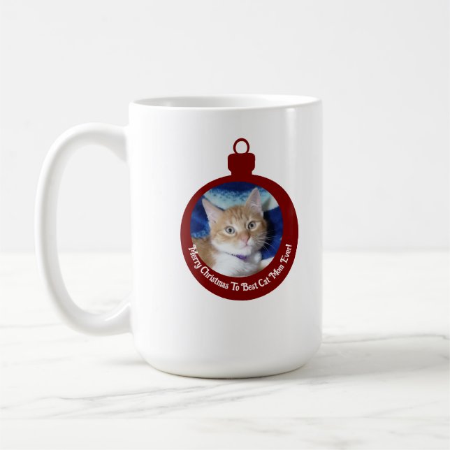 Weihnachten, Beste Katzenmutter überhaupt, Katzenf Kaffeetasse (Links)
