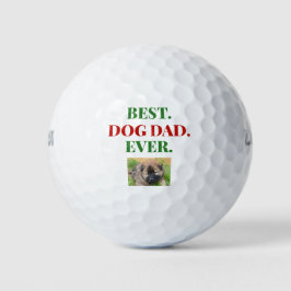 Weihnachten Bester Hund Vater je Foto Golfball