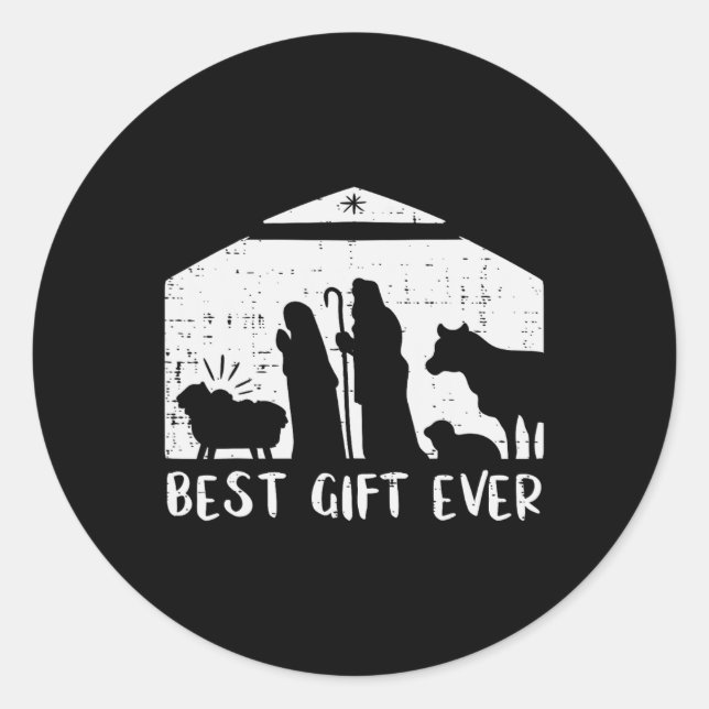 Weihnachten Bestes Geschenk Weihnachten Weihnachte Runder Aufkleber (Vorderseite)