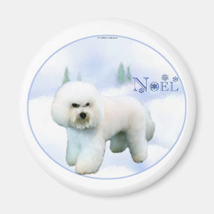 Weihnachten Bichon Frise - Maßgeschneidert Magnet