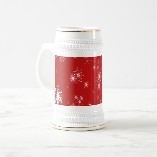 Weihnachten Bierglas (Vorderseite Links)
