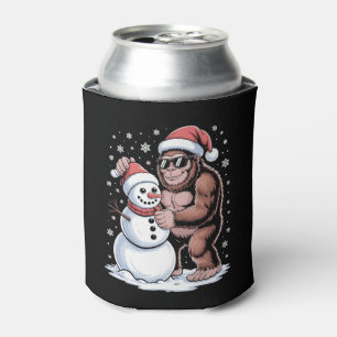 Weihnachten Bigfoot Sasquatch Schneemann Santa Hut Dosenkühler