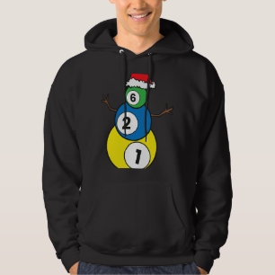 Weihnachten Billiards Snowman Kinder Weihnachten G Hoodie