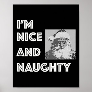 Weihnachten bin ich nett und lustig Weihnachten We Poster