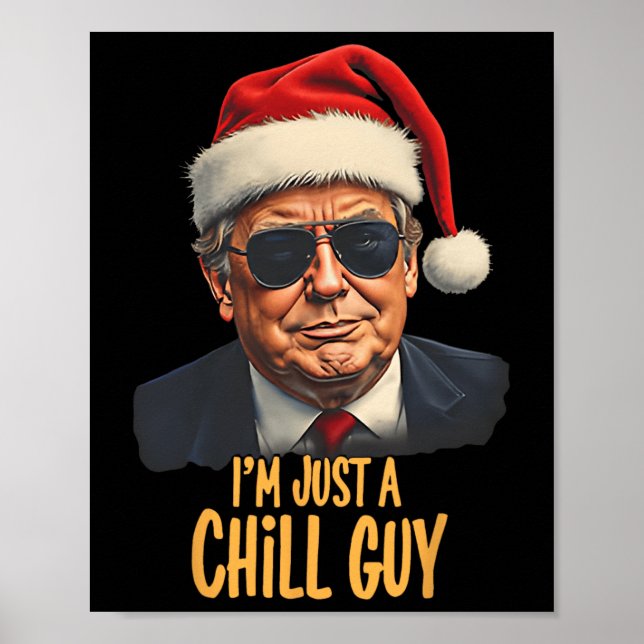 Weihnachten bin ich nur ein Kill-Typ Funny Santa T Poster (Vorne)