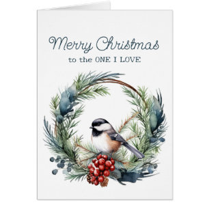 Weihnachten bis zur Liebe Chickadee Bird Wreath